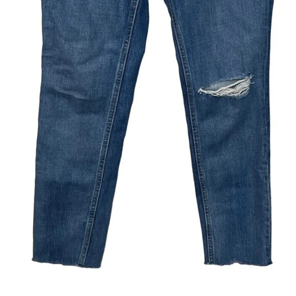 Rag & Bone High Rise Ankle Skinny Jeans Pamela Distressed Frayed Women’s Size 27
